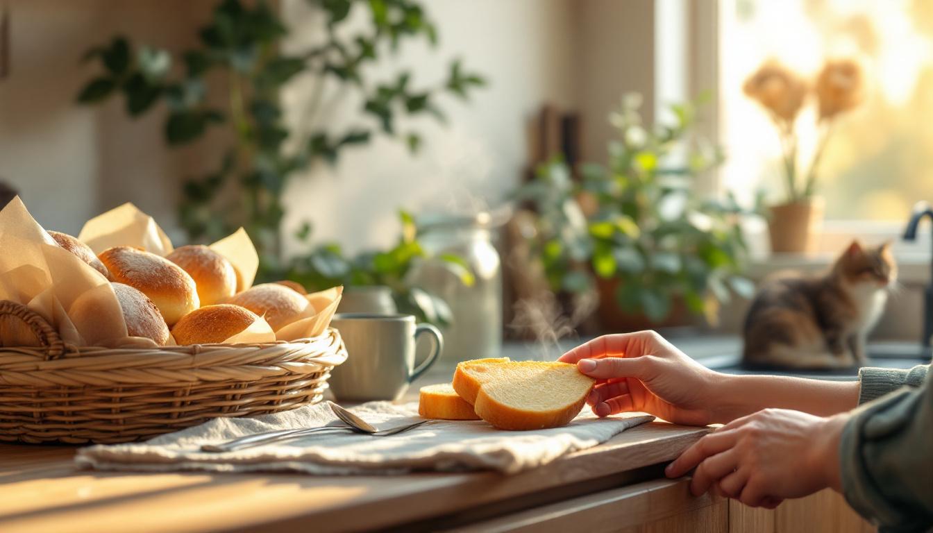 ontdek de slimme bakkerstruc om brood snel en eenvoudig in minder dan een minuut te ontdooien, zonder oven of broodrooster te gebruiken.