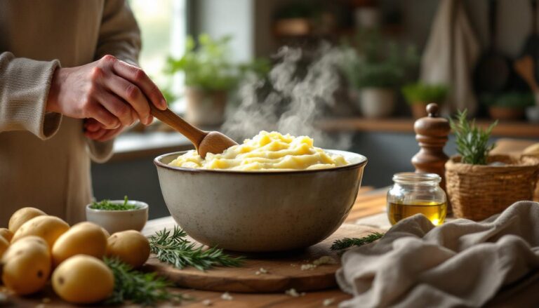 ontdek hoe je met dit eenvoudige recept een romige aardappelpuree maakt zonder melk – verrassend lekker en perfect voor iedereen!
